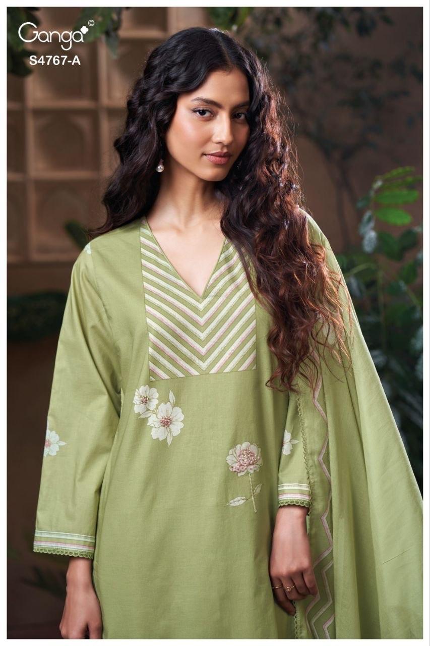 Direlia S4767 Ganga Cotton Pant Style Suits Manufacturer