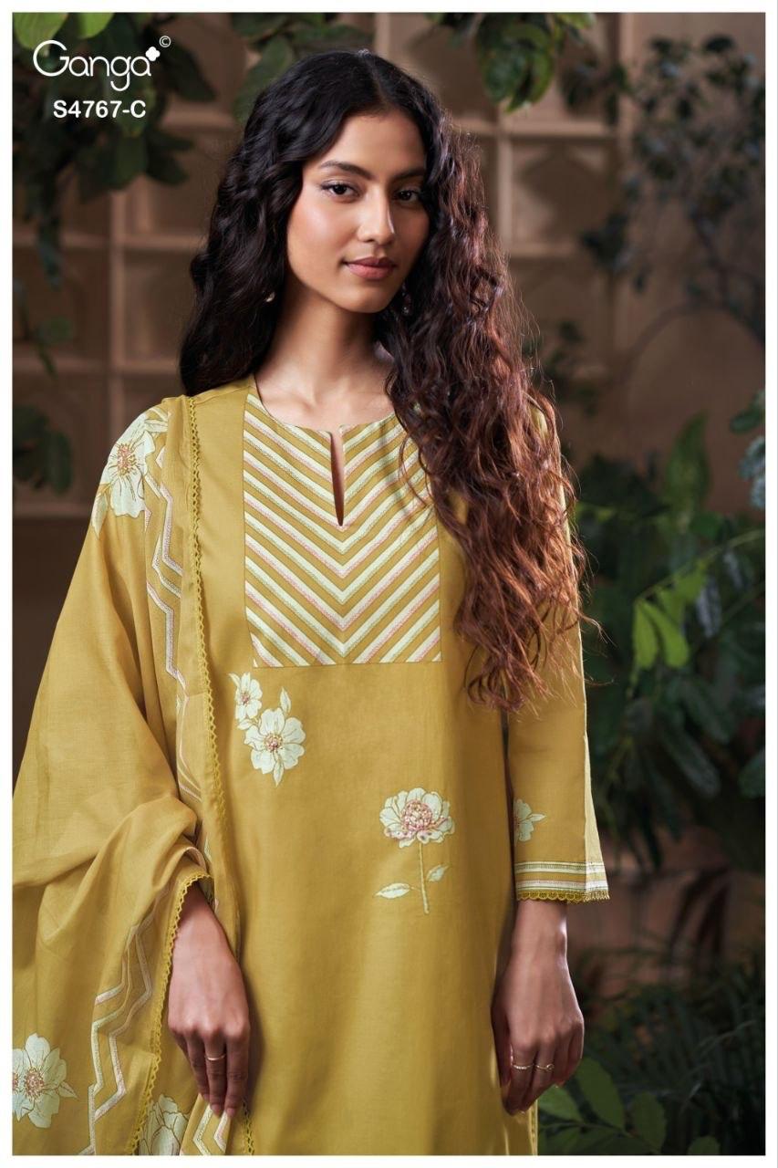 Direlia S4767 Ganga Cotton Pant Style Suits Manufacturer