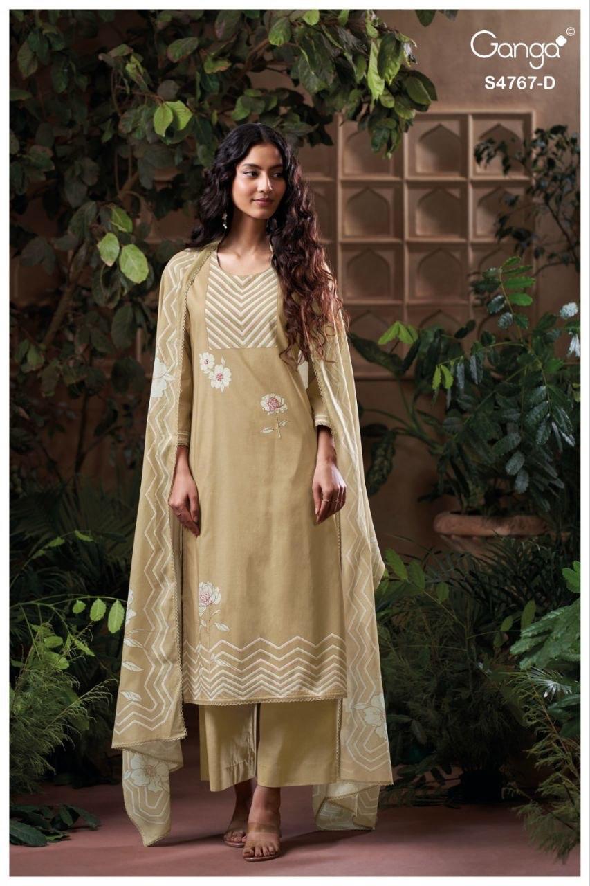 Direlia S4767 Ganga Cotton Pant Style Suits Manufacturer