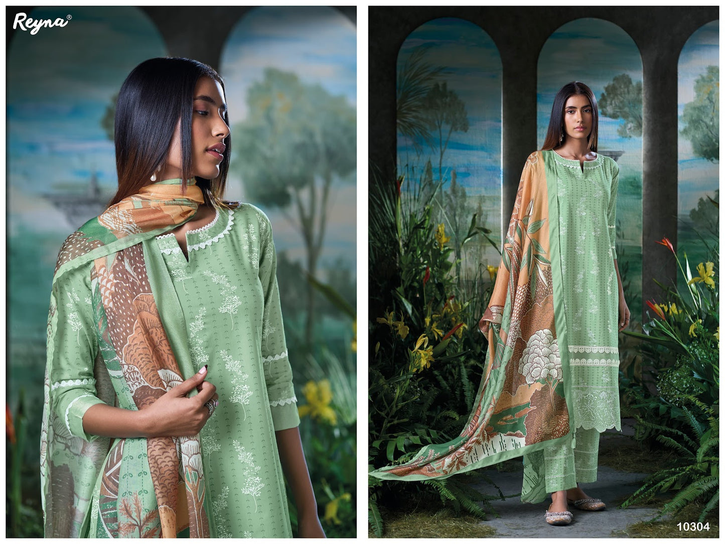Disha Reyna Cotton Pant Style Suits Supplier Gujarat