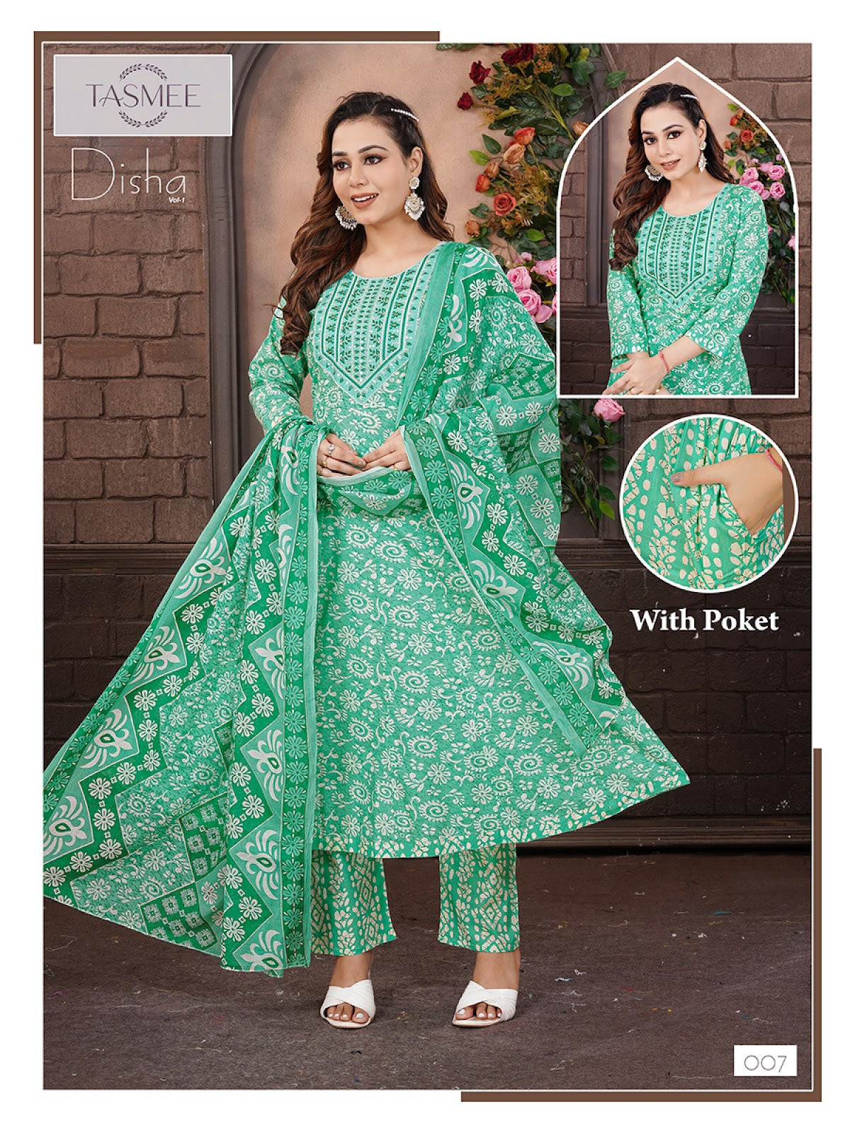 Disha Vol 1 Tasmee Cotton Readymade Anarkali Suits Supplier Gujarat