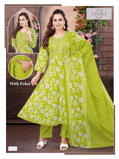 Disha Vol 1 Tasmee Cotton Readymade Anarkali Suits Supplier Gujarat