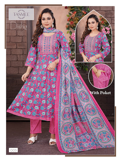 Disha Vol 1 Tasmee Cotton Readymade Anarkali Suits Supplier Gujarat