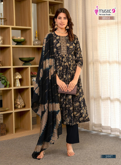 Disha Vol 2 Mystic 9 Vertican Readymade Anarkali Suits Exporter