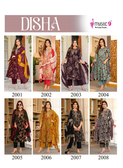 Disha Vol 2 Mystic 9 Vertican Readymade Anarkali Suits Exporter