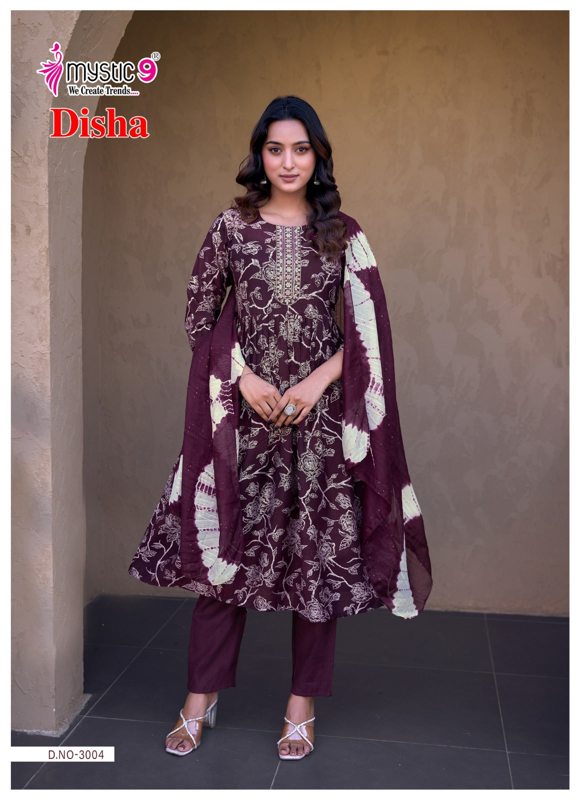 Disha Vol 3 Mystic 9 Vertican Readymade Anarkali Suits Supplier India