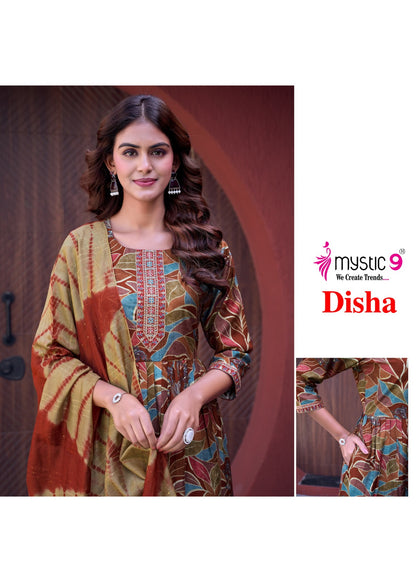 Disha Vol 3 Mystic 9 Vertican Readymade Anarkali Suits Supplier India