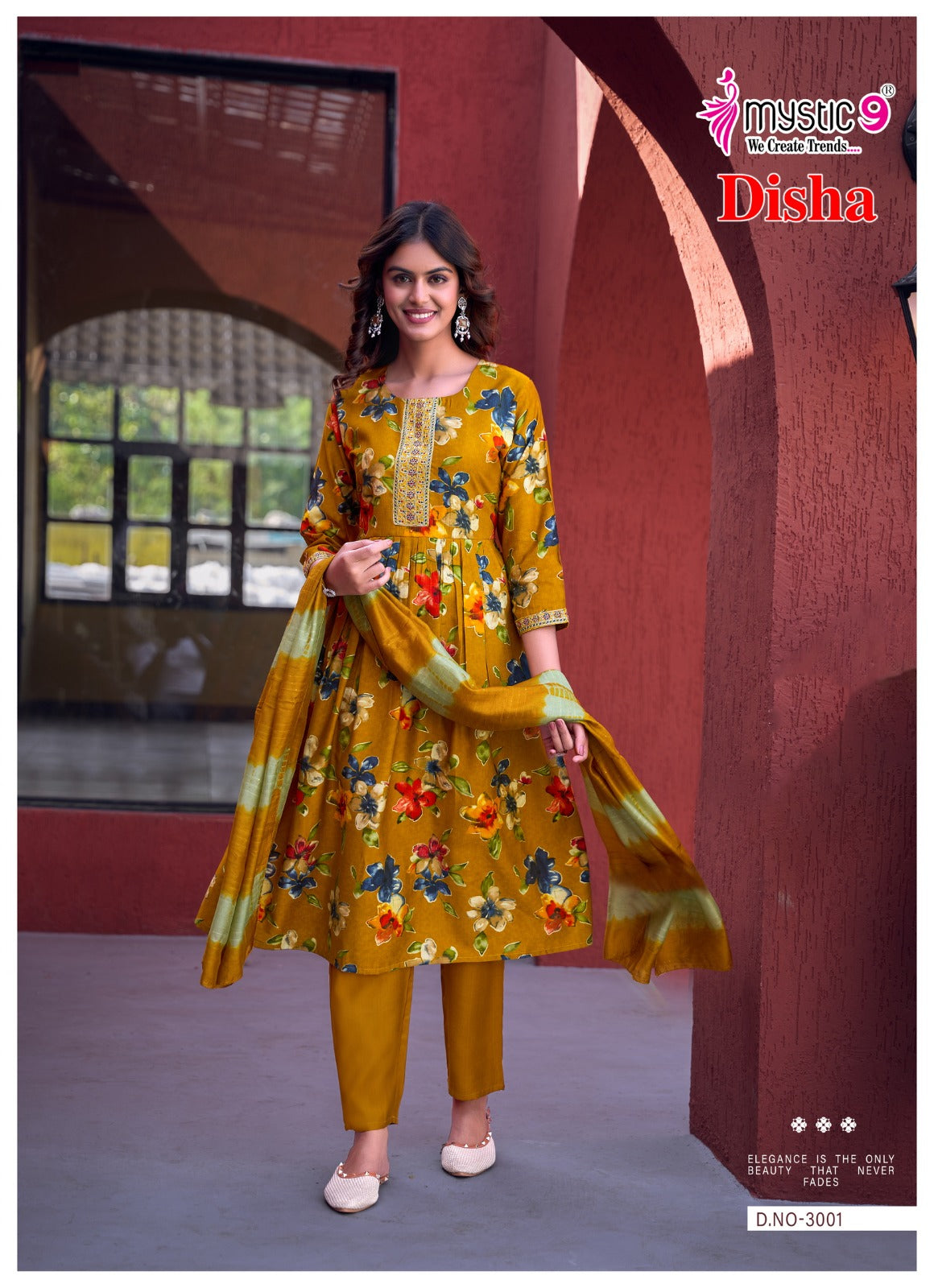 Disha Vol 3 Mystic 9 Vertican Readymade Anarkali Suits Supplier India