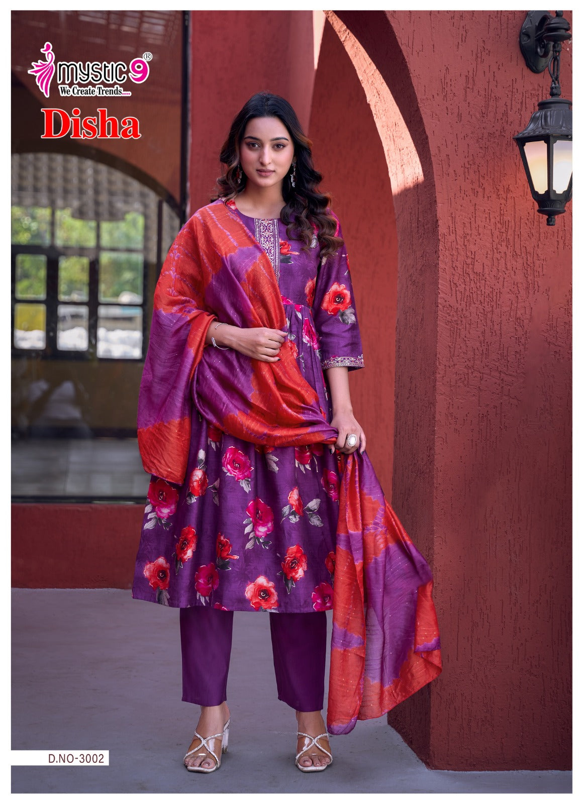 Disha Vol 3 Mystic 9 Vertican Readymade Anarkali Suits Supplier India
