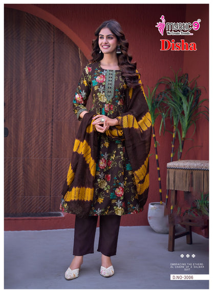 Disha Vol 3 Mystic 9 Vertican Readymade Anarkali Suits Supplier India