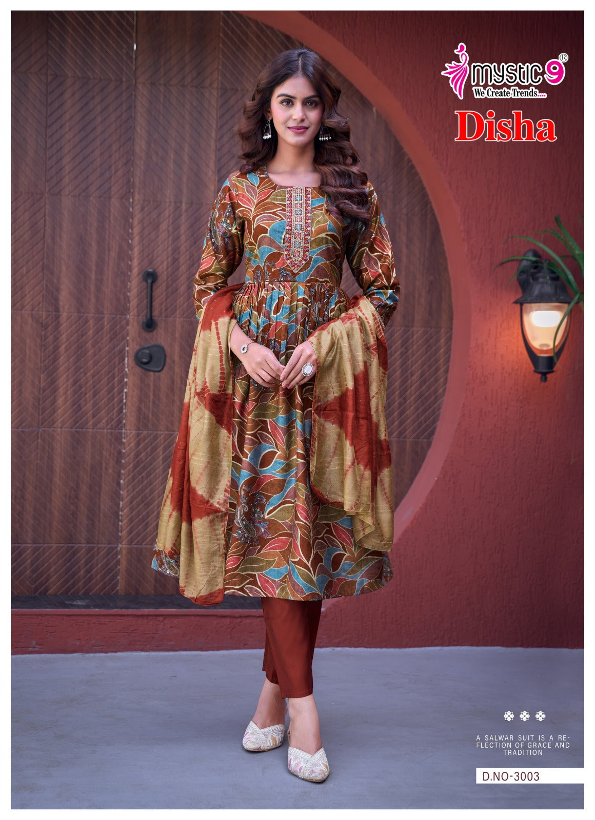 Disha Vol 3 Mystic 9 Vertican Readymade Anarkali Suits Supplier India