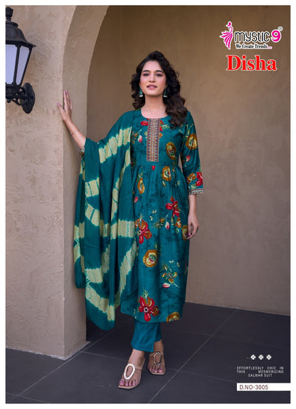 Disha Vol 3 Mystic 9 Vertican Readymade Anarkali Suits Supplier India