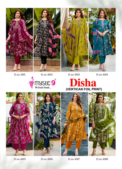 Disha Vol 4 Mystic 9 Vertican Readymade Anarkali Suits Manufacturer Gujarat