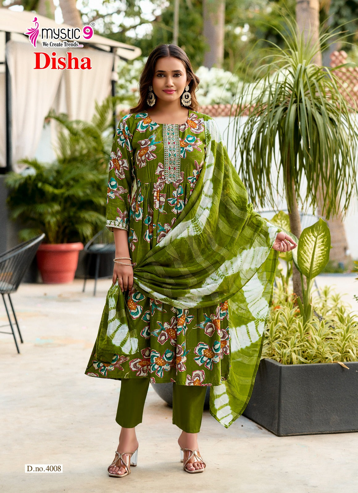 Disha Vol 4 Mystic 9 Vertican Readymade Anarkali Suits Manufacturer Gujarat