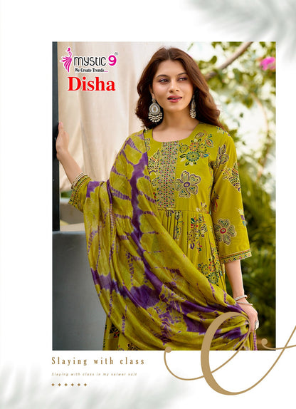 Disha Vol 4 Mystic 9 Vertican Readymade Anarkali Suits Manufacturer Gujarat
