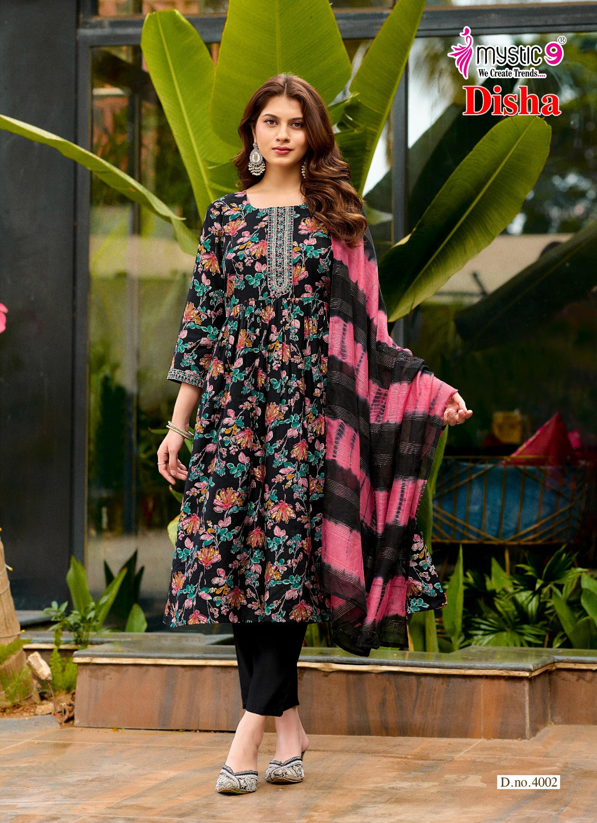 Disha Vol 4 Mystic 9 Vertican Readymade Anarkali Suits Manufacturer Gujarat