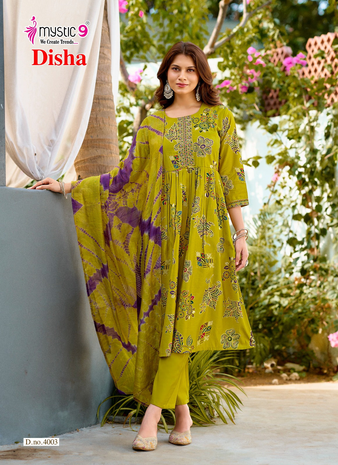 Disha Vol 4 Mystic 9 Vertican Readymade Anarkali Suits Manufacturer Gujarat