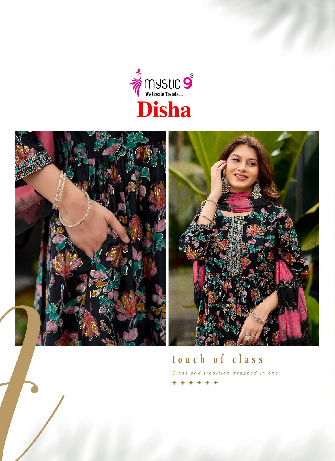 Disha Vol 4 Mystic 9 Vertican Readymade Anarkali Suits Manufacturer Gujarat