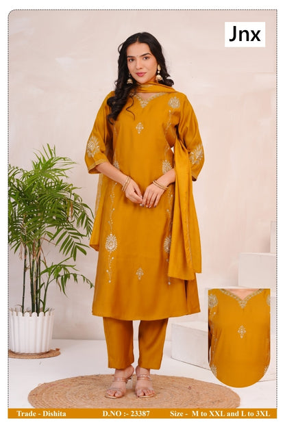 Dishita Jnx Readymade Pant Style Suits Manufacturer India