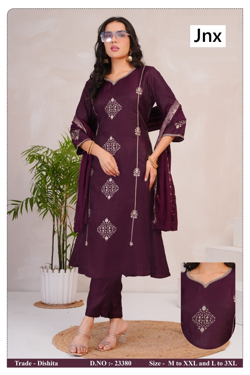 Dishita Jnx Readymade Pant Style Suits Manufacturer India