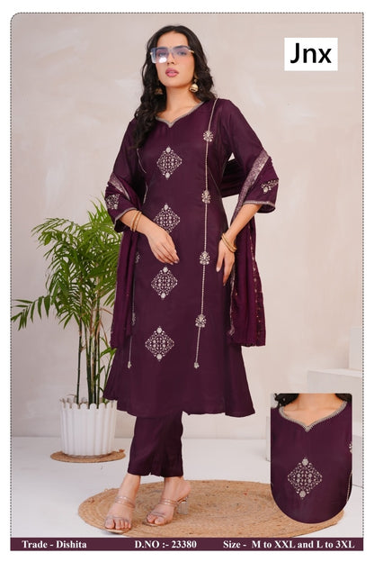 Dishita Jnx Readymade Pant Style Suits Manufacturer India
