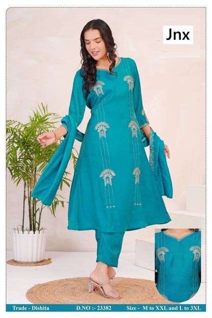 Dishita Jnx Readymade Pant Style Suits Manufacturer India