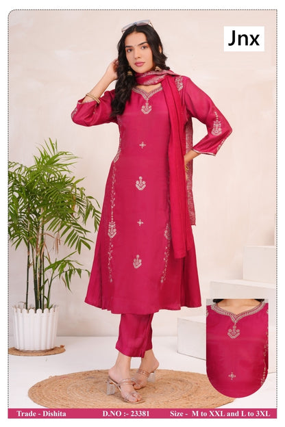 Dishita Jnx Readymade Pant Style Suits Manufacturer India