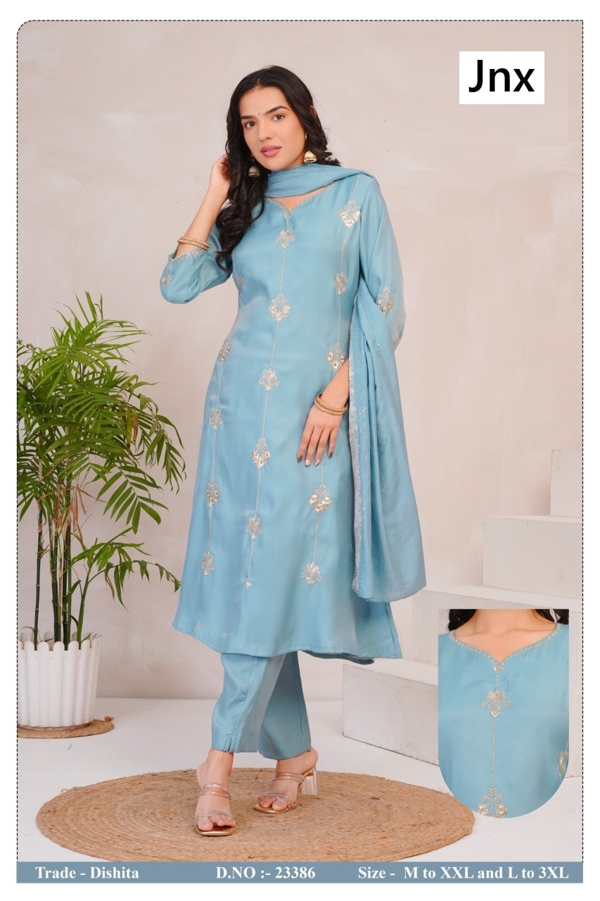 Dishita Jnx Readymade Pant Style Suits Manufacturer India