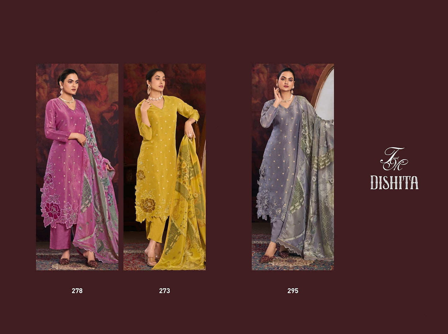 Dishita Tm Shimmer Pant Style Suits Wholesaler India