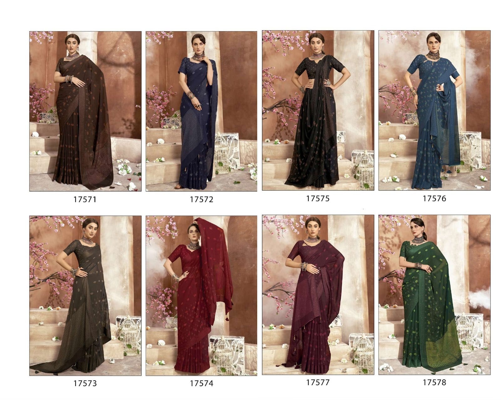 Dishu Vol 2 Vallabhi Prints Georgette Sarees Supplier India