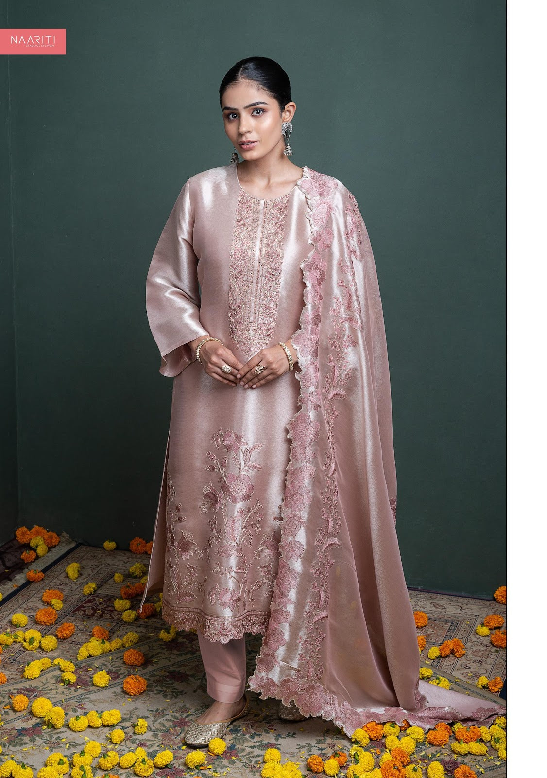 Dismeet Naariti Silk Pant Style Suits Wholesale