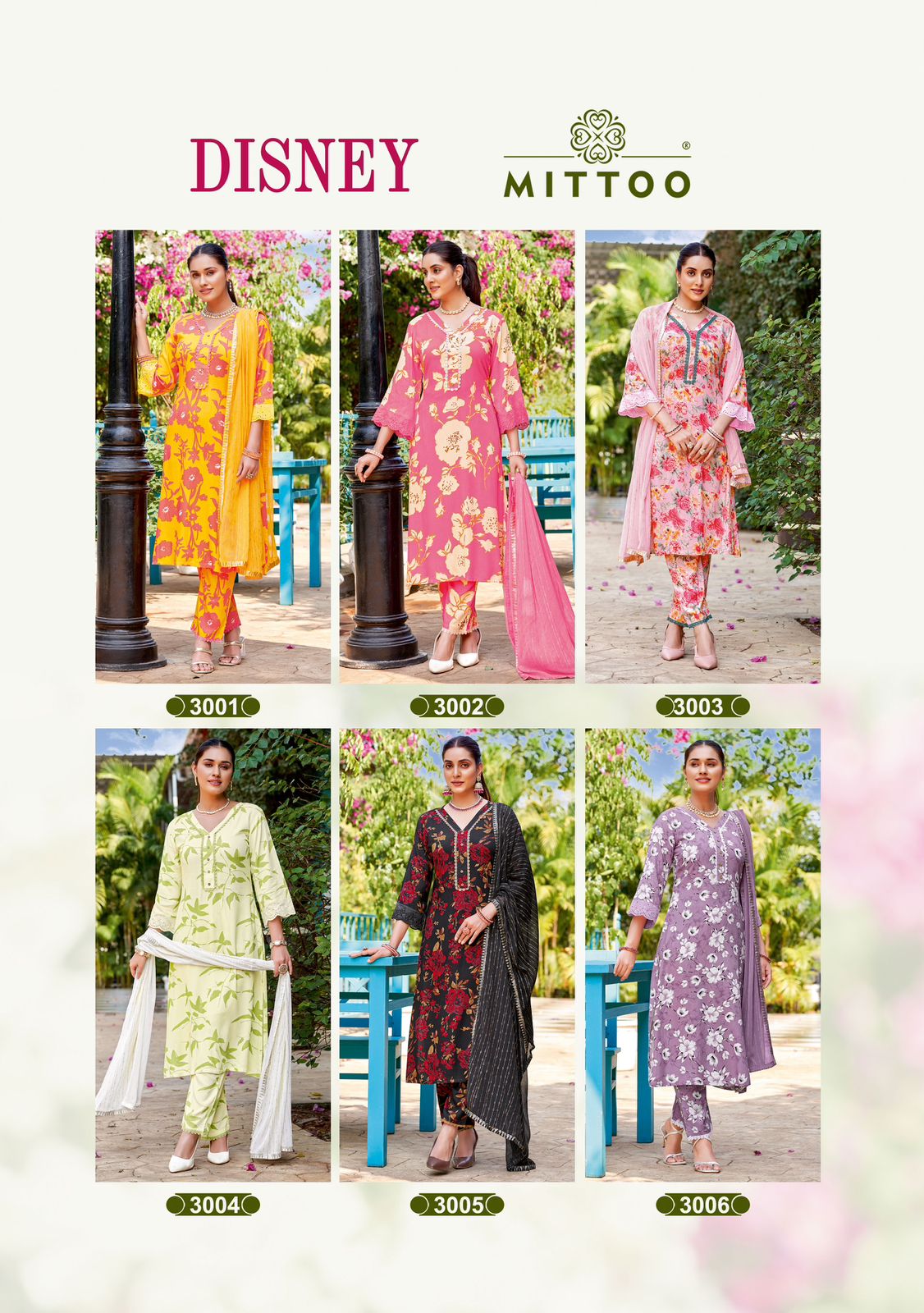 Disney Mittoo Rayon Readymade Pant Style Suits Wholesaler