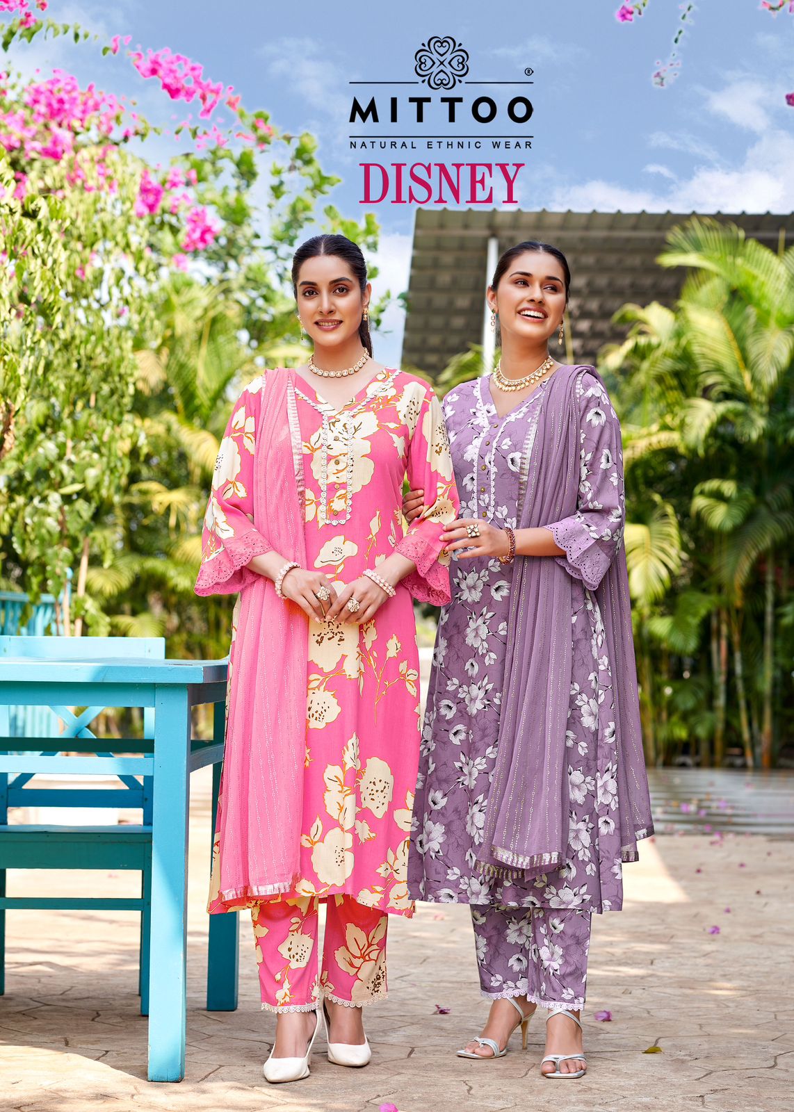 Disney Mittoo Rayon Readymade Pant Style Suits Wholesaler