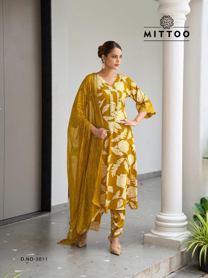 Disney Vol 2 Mittoo Rayon Readymade Pant Style Suits Wholesaler Gujarat