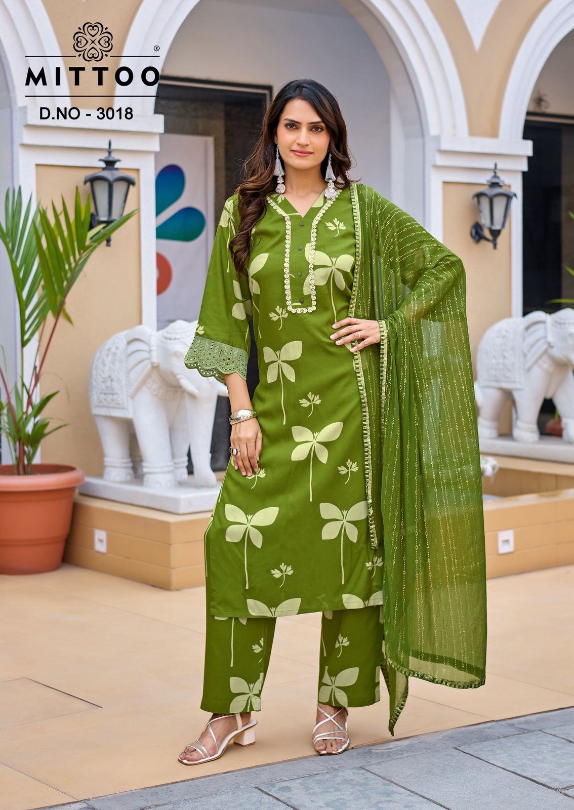 Disney Vol 3 Mittoo Rayon Readymade Pant Style Suits Exporter