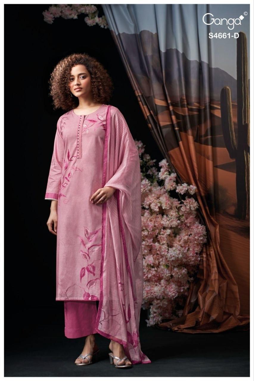 Ditiya 4661 Ganga Cotton Pant Style Suits Wholesale Price