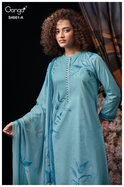 Ditiya 4661 Ganga Cotton Pant Style Suits Wholesale Price