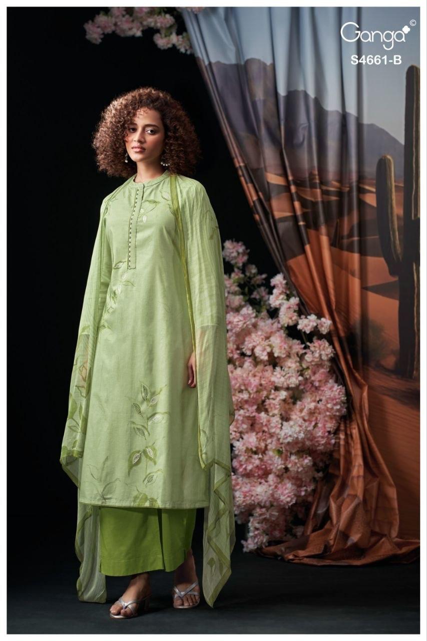 Ditiya 4661 Ganga Cotton Pant Style Suits Wholesale Price
