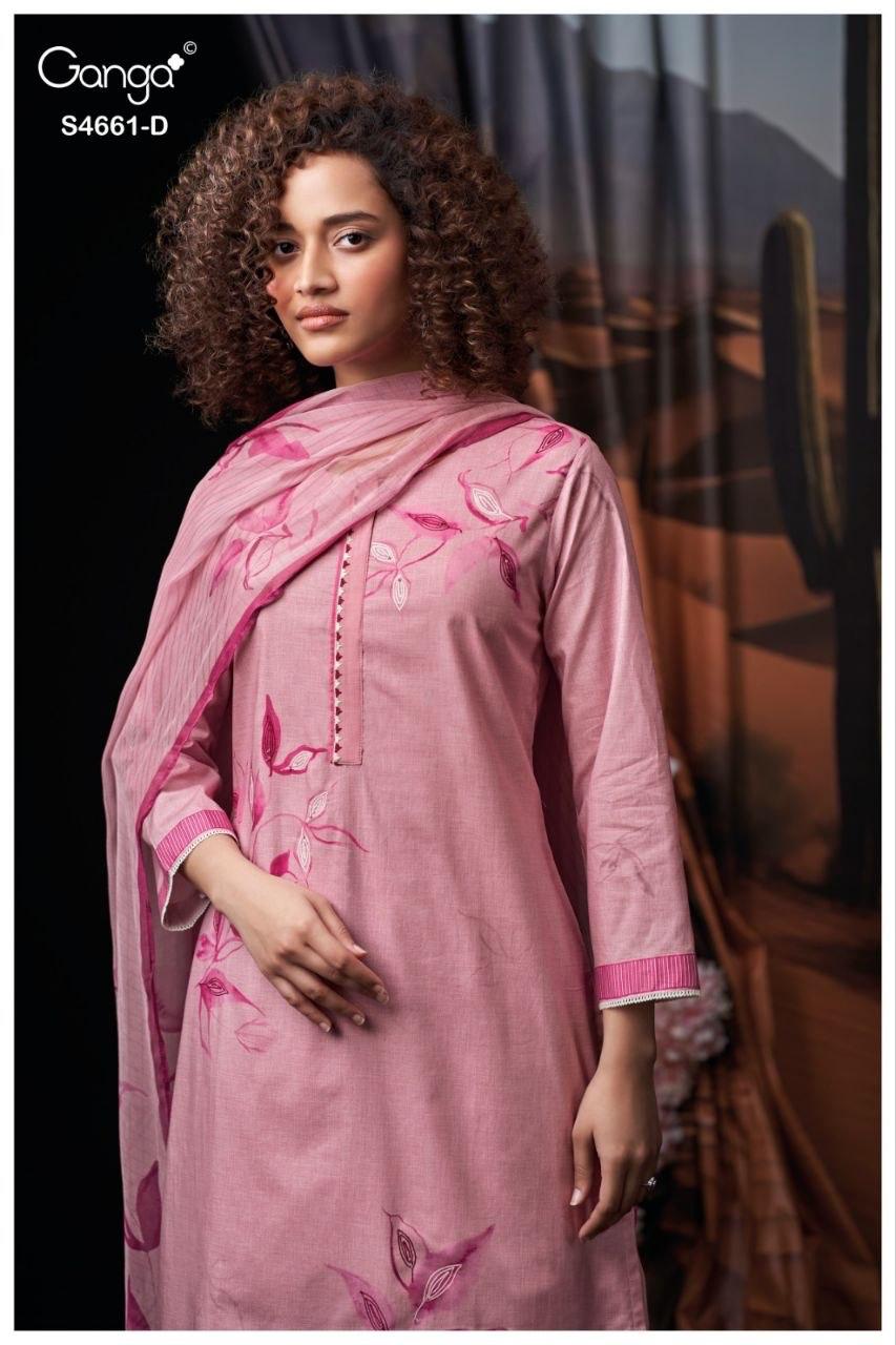 Ditiya 4661 Ganga Cotton Pant Style Suits Wholesale Price