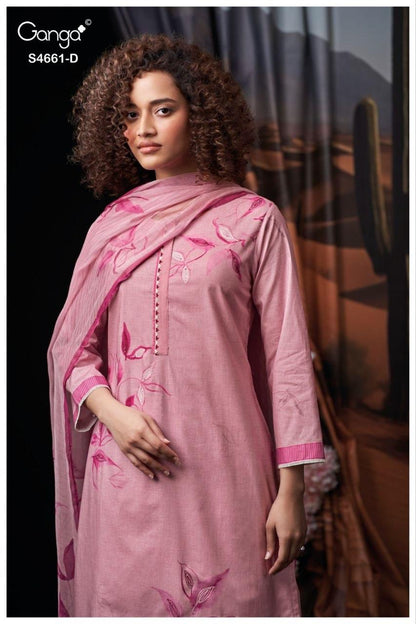 Ditiya 4661 Ganga Cotton Pant Style Suits Wholesale Price