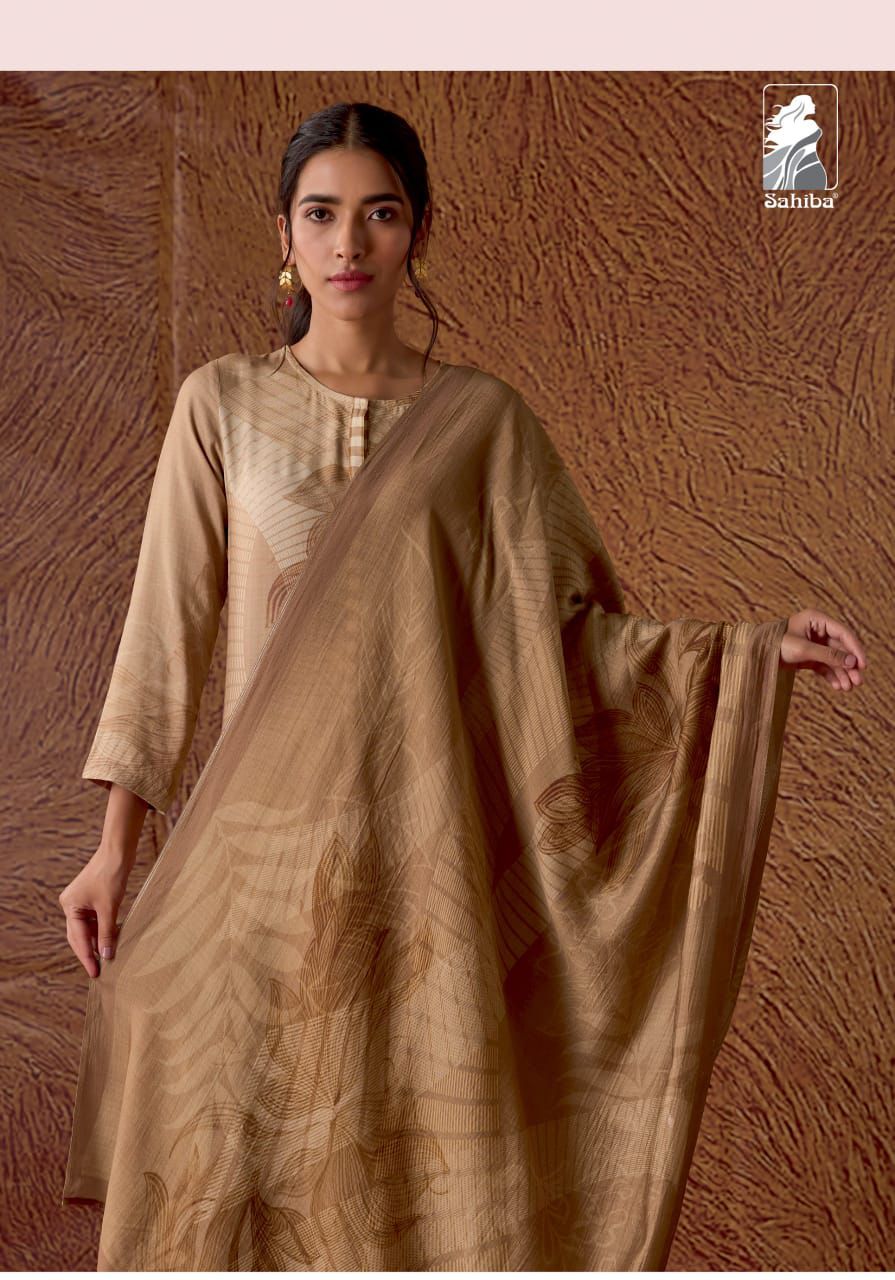 Ditvi Sahiba Staple Twill Pashmina Suits Wholesale Price