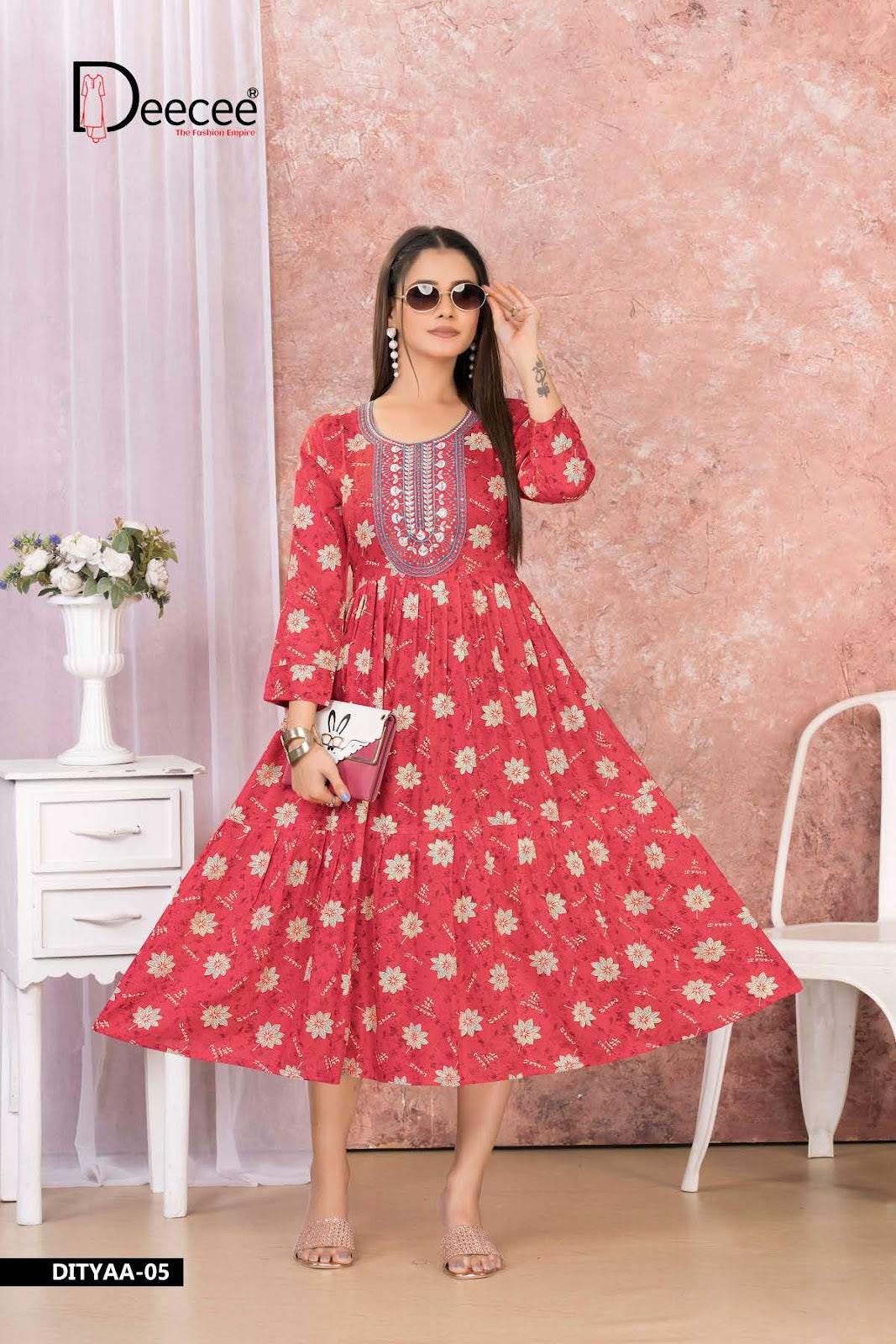 Dityaa Deecee Rayon Anarkali Kurtis Supplier