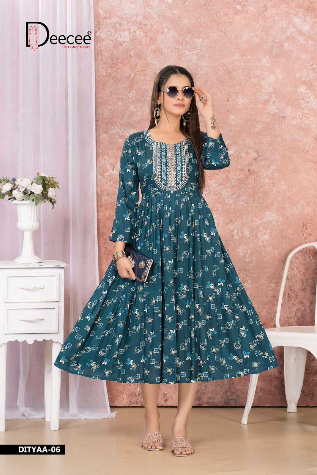 Dityaa Deecee Rayon Anarkali Kurtis Supplier
