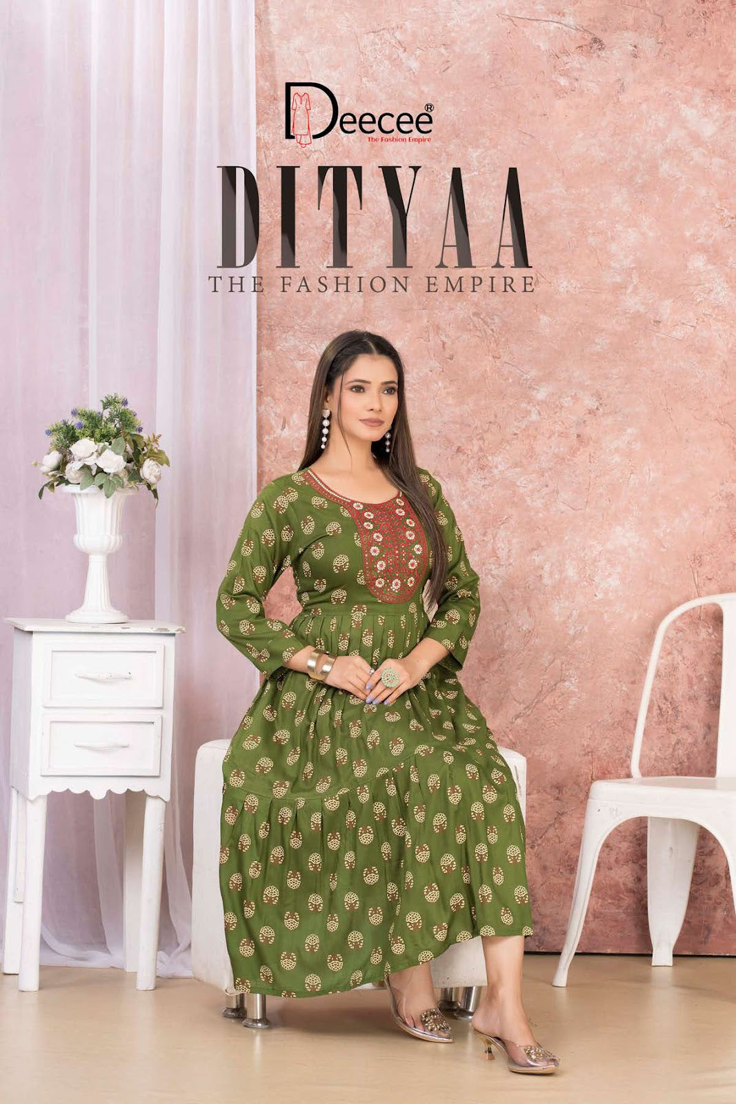 Dityaa Deecee Rayon Anarkali Kurtis Supplier
