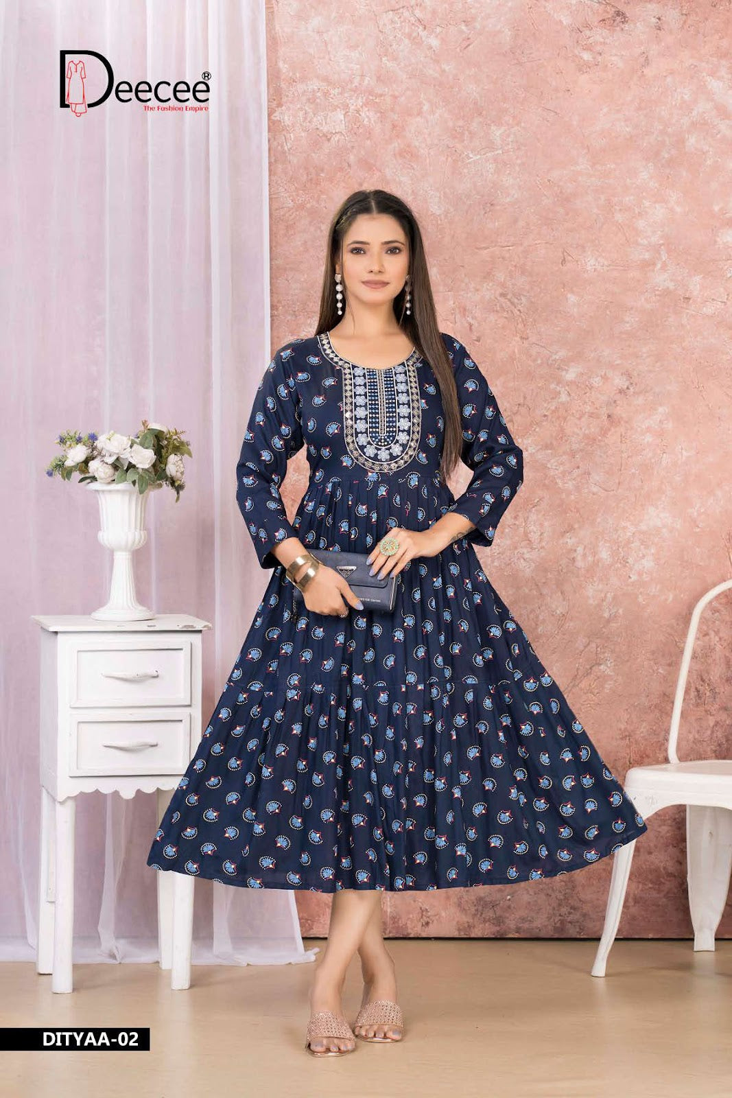 Dityaa Deecee Rayon Anarkali Kurtis Supplier