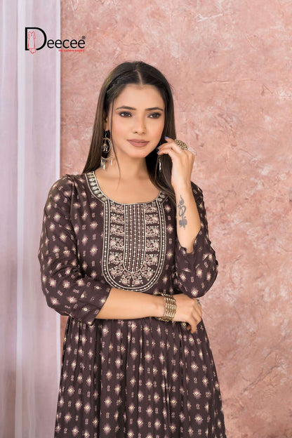 Dityaa Deecee Rayon Anarkali Kurtis Supplier