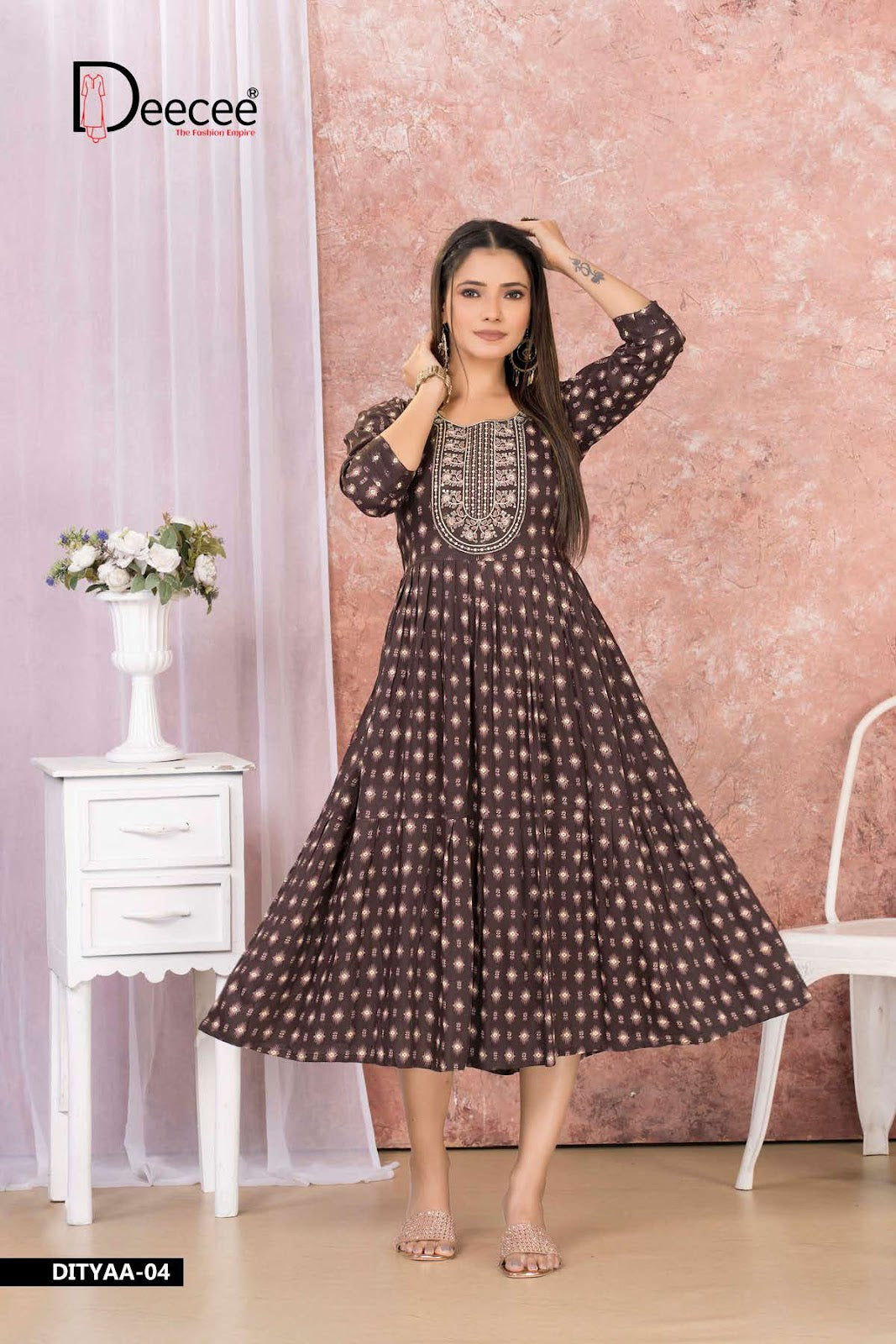 Dityaa Deecee Rayon Anarkali Kurtis Supplier
