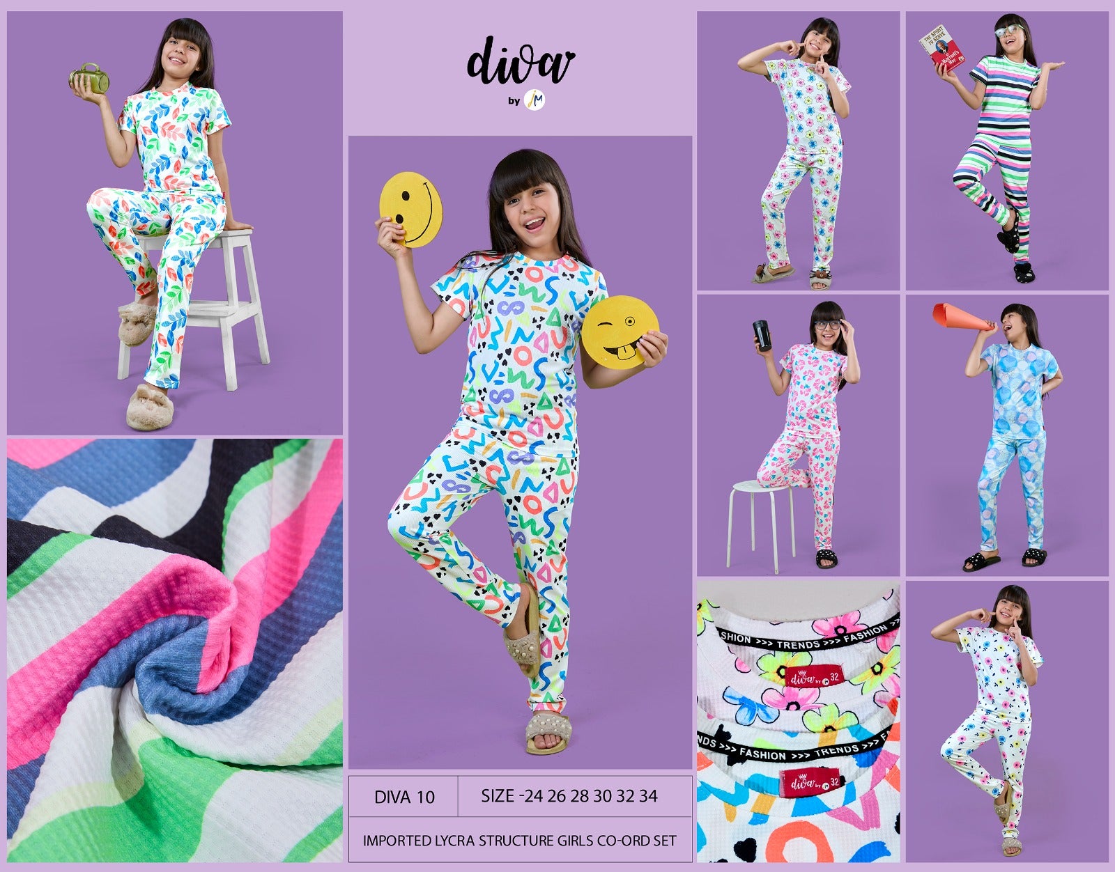 Diva 10 Jackey N Mickey Imported Girls Co Ord Set Wholesaler Ahmedabad