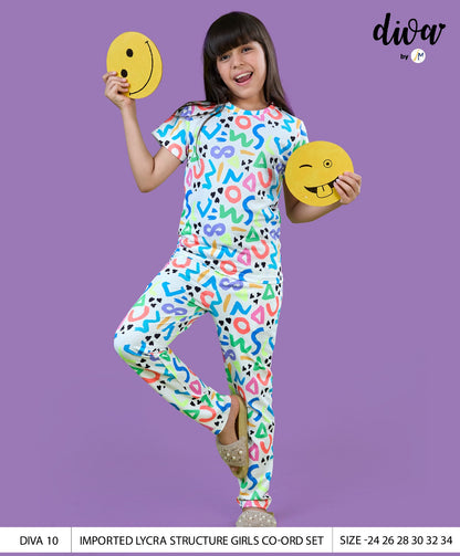 Diva 10 Jackey N Mickey Imported Girls Co Ord Set Wholesaler Ahmedabad