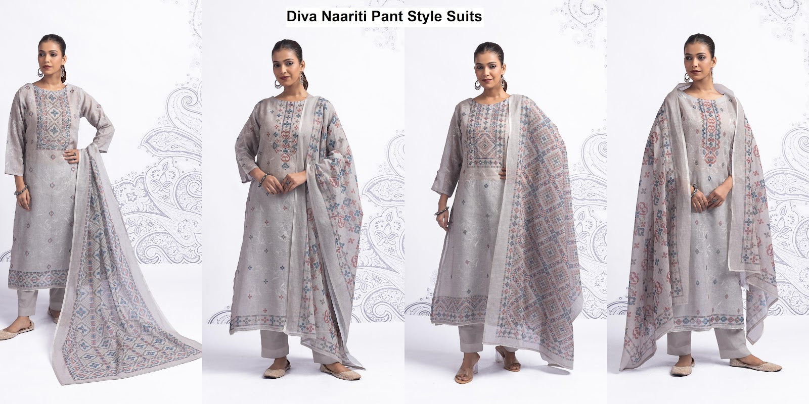 Diva Naariti Linen Pant Style Suits Wholesaler Gujarat